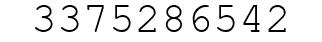 Number 3375286542.