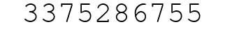 Number 3375286755.