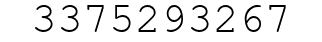 Number 3375293267.