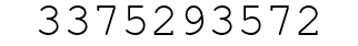 Number 3375293572.
