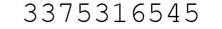 Number 3375316545.