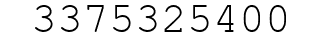 Number 3375325400.