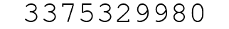 Number 3375329980.