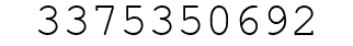 Number 3375350692.