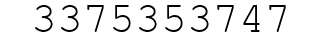Number 3375353747.