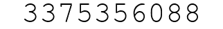 Number 3375356088.