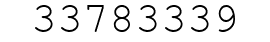 Number 33783339.
