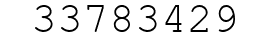Number 33783429.