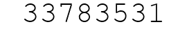 Number 33783531.