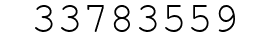 Number 33783559.