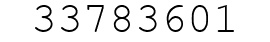 Number 33783601.