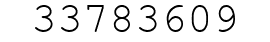 Number 33783609.