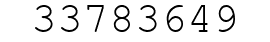 Number 33783649.