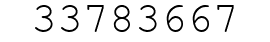 Number 33783667.