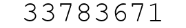 Number 33783671.