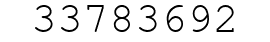 Number 33783692.
