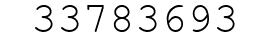 Number 33783693.