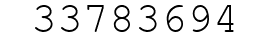 Number 33783694.
