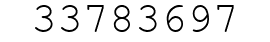Number 33783697.