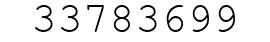 Number 33783699.