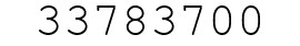 Number 33783700.