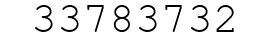 Number 33783732.