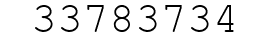 Number 33783734.