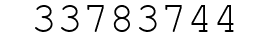 Number 33783744.