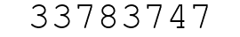 Number 33783747.