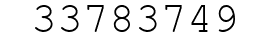 Number 33783749.