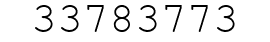 Number 33783773.