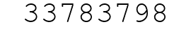 Number 33783798.