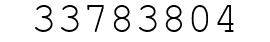 Number 33783804.