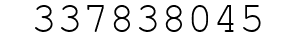 Number 337838045.