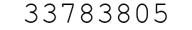 Number 33783805.