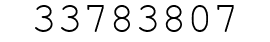 Number 33783807.