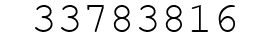 Number 33783816.
