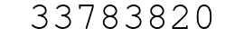 Number 33783820.