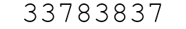 Number 33783837.