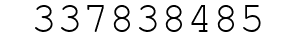 Number 337838485.