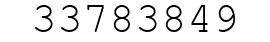 Number 33783849.
