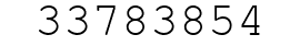 Number 33783854.