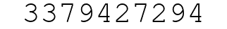 Number 3379427294.
