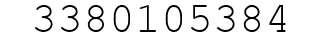 Number 3380105384.