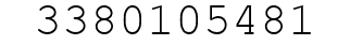 Number 3380105481.