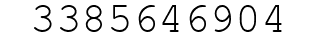 Number 3385646904.