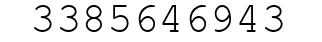 Number 3385646943.