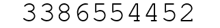 Number 3386554452.