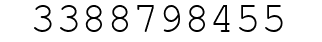 Number 3388798455.