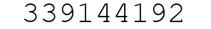 Number 339144192.
